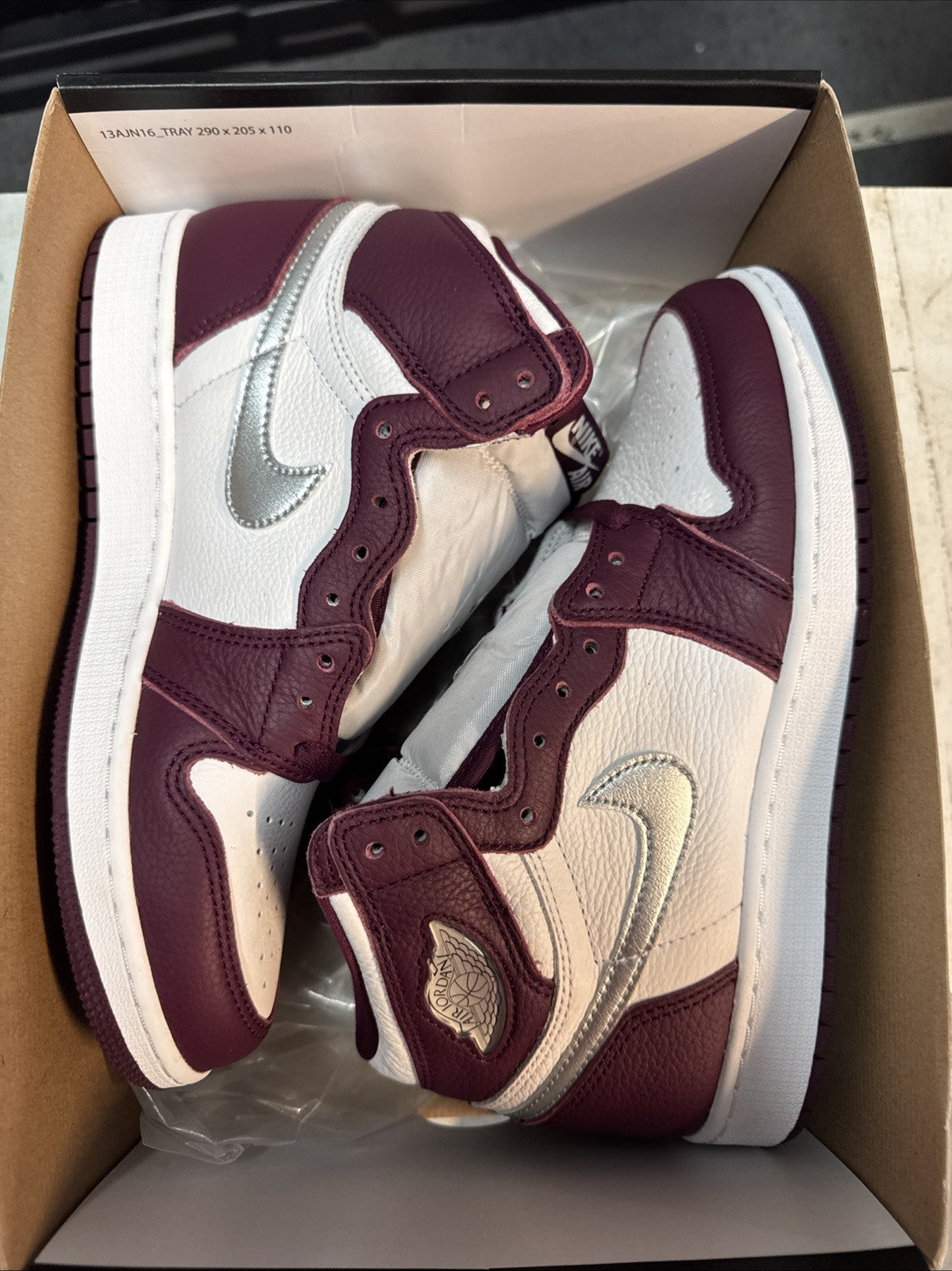 Size 6Y - NIB NIKE AIR JORDAN 1 RETRO HIGH GS BORDEAUXL | Topless Box