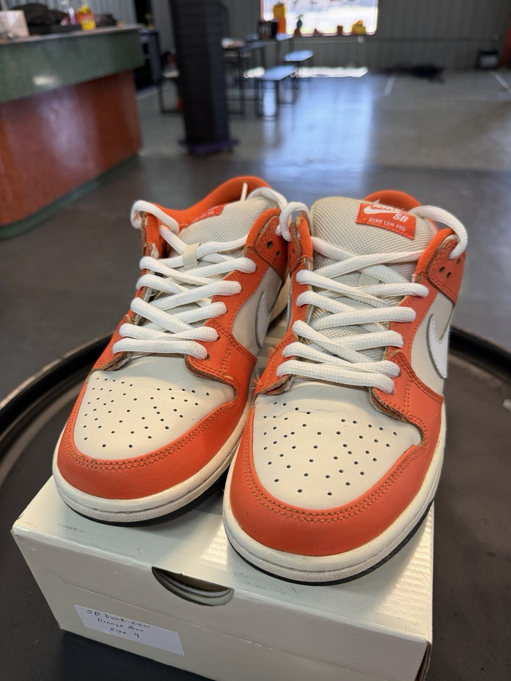 Size 9 - Nike Dunk SB Low Orange Box