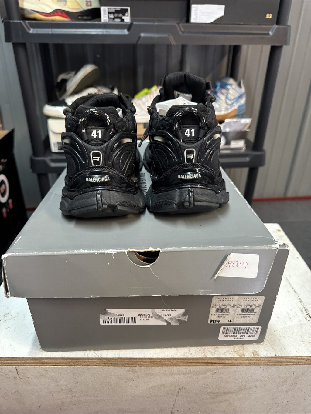 Size 12 - Balenciaga Runner Matte Black 2.0