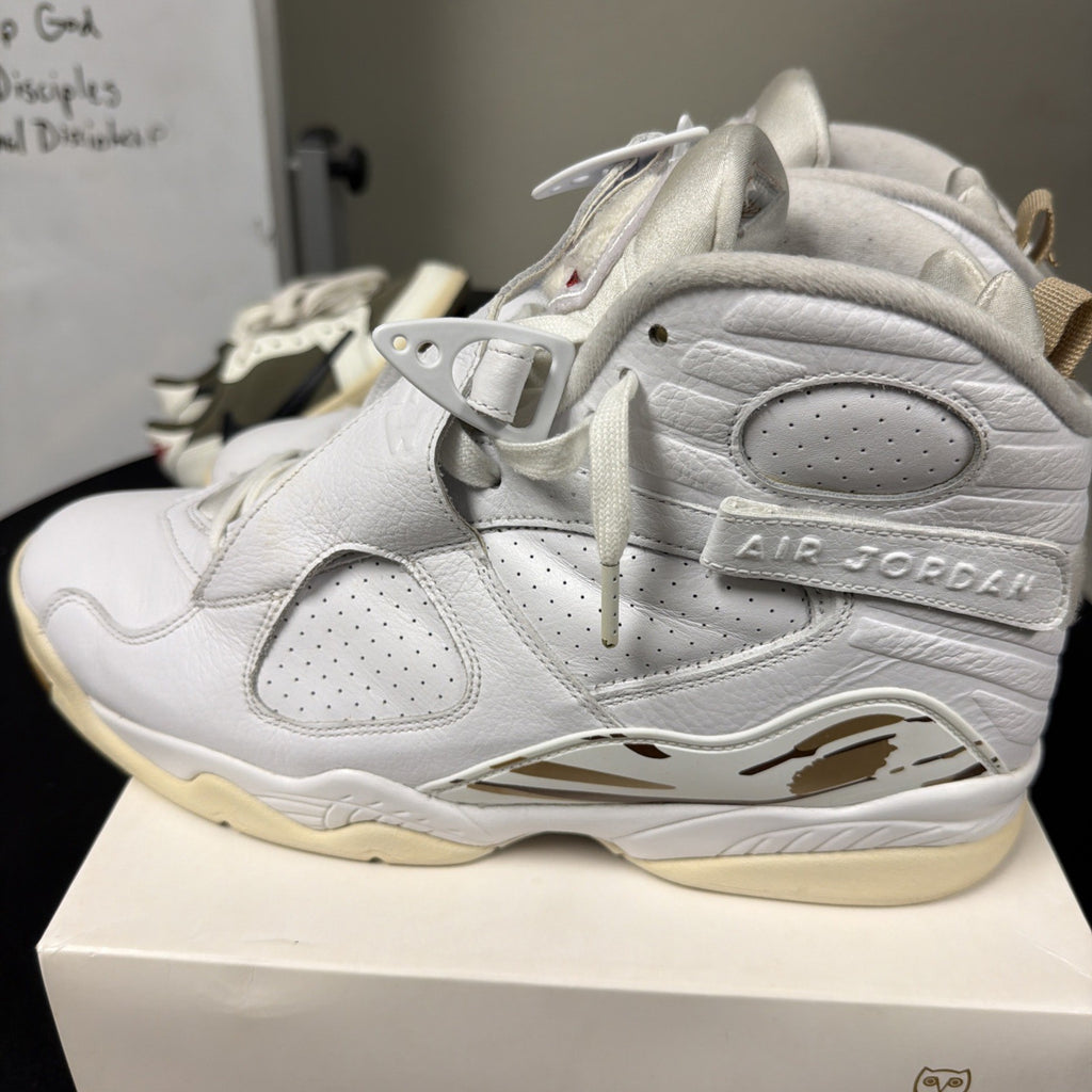 Size 13 - OVO x Air Jordan 8 Retro White