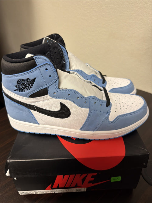 Air Jordan 1 High 'University Blue' Men's Size 10.5 NEW Sneakers 555088-134