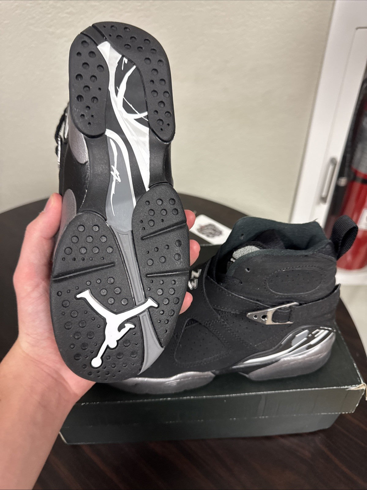 Size 5Y - Nike Air Jordan 8 Retro BG Chrome 2015