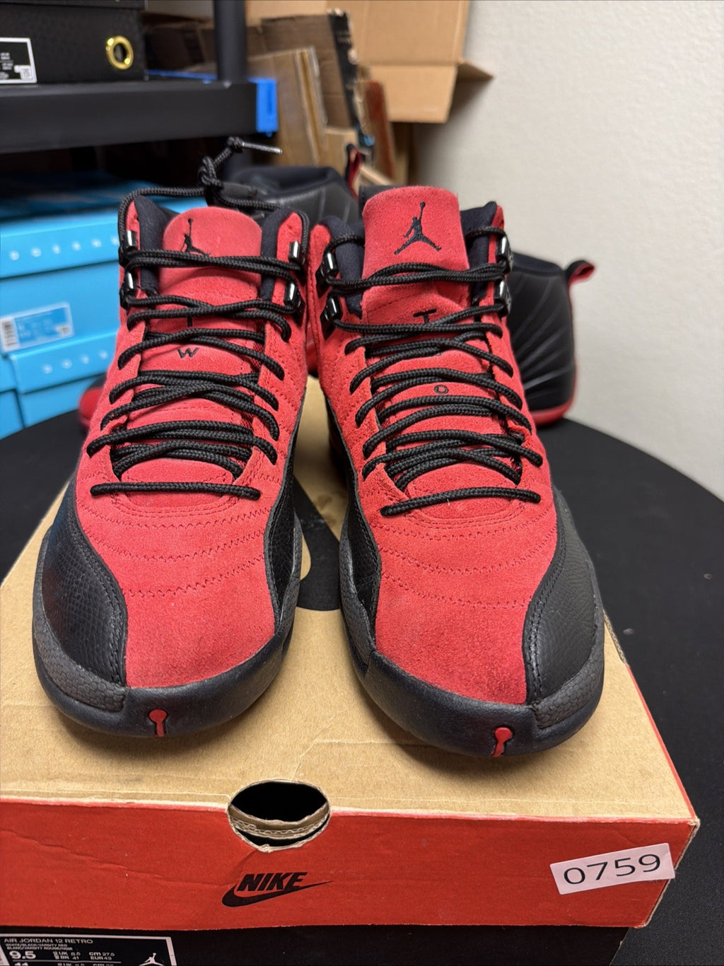 Size 9 - Jordan 12 Retro Reverse Flu Game 2020