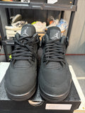 Size 11 - Air Jordan 4 Retro 2025 Black Cat FV5029-010 Pre-owned Authentic