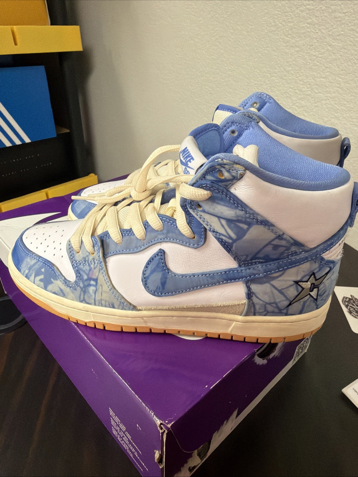 Size 9 - Nike Carpet Company x Dunk SB High Blue