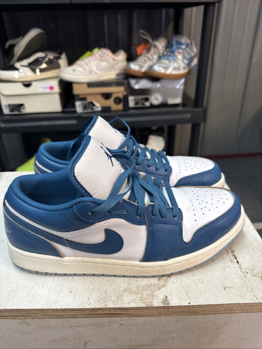 Size 11 - Jordan Air Jordan 1 Low SE Blue White | Replacement Box