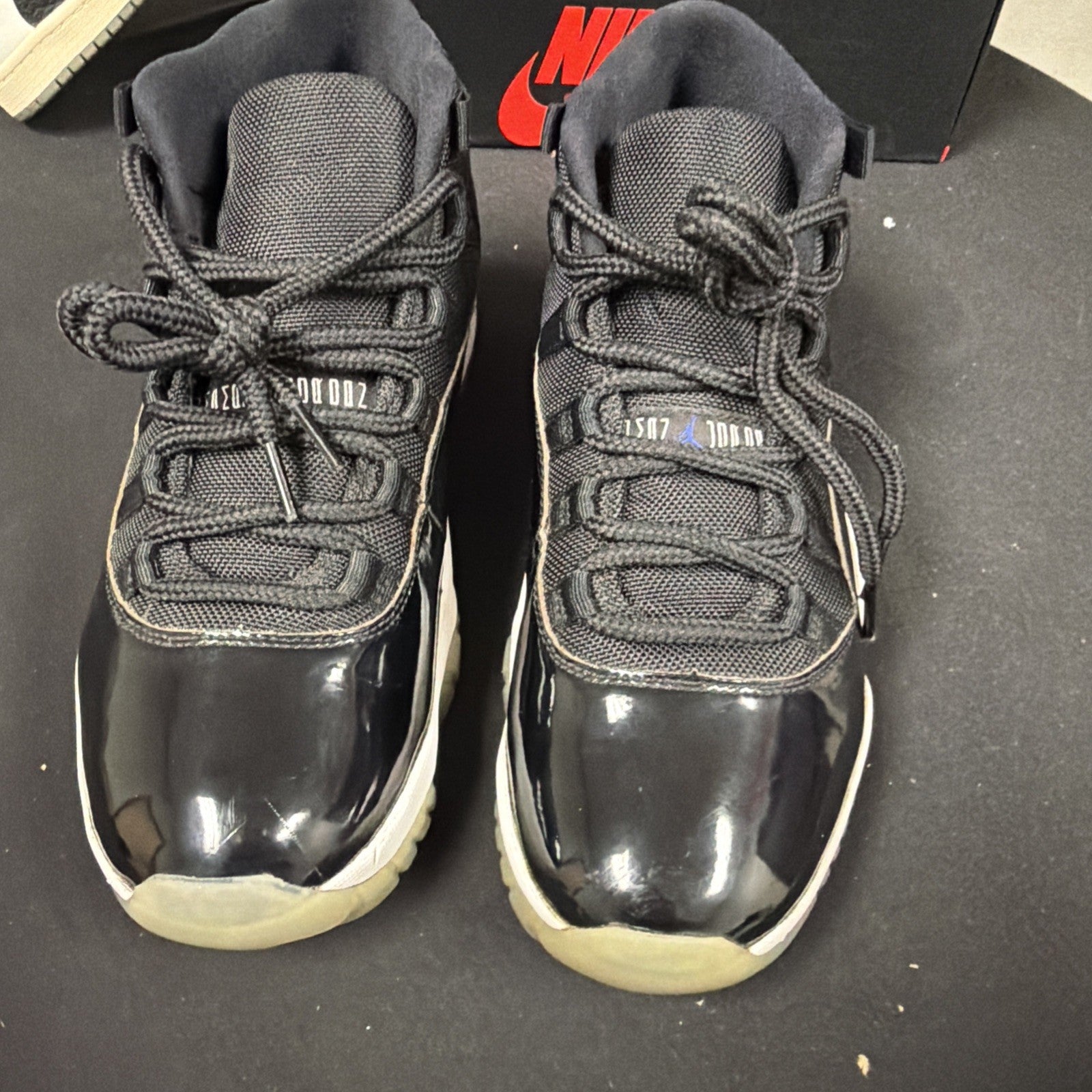 Jordan Air Jordan 11 Retro Space Jam High Top Sneaker Black White Concord