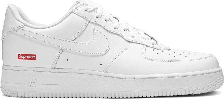 Size 10 - Nike Air Force 1 Low Supreme Box Logo White/White 2020