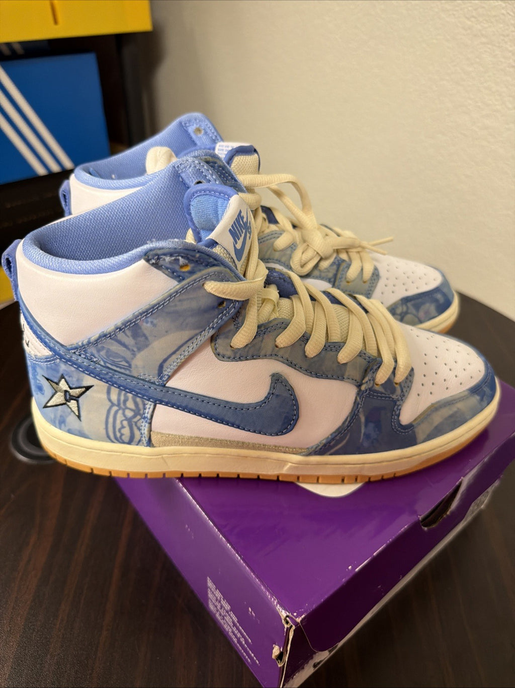 Size 9 - Nike Carpet Company x Dunk SB High Blue