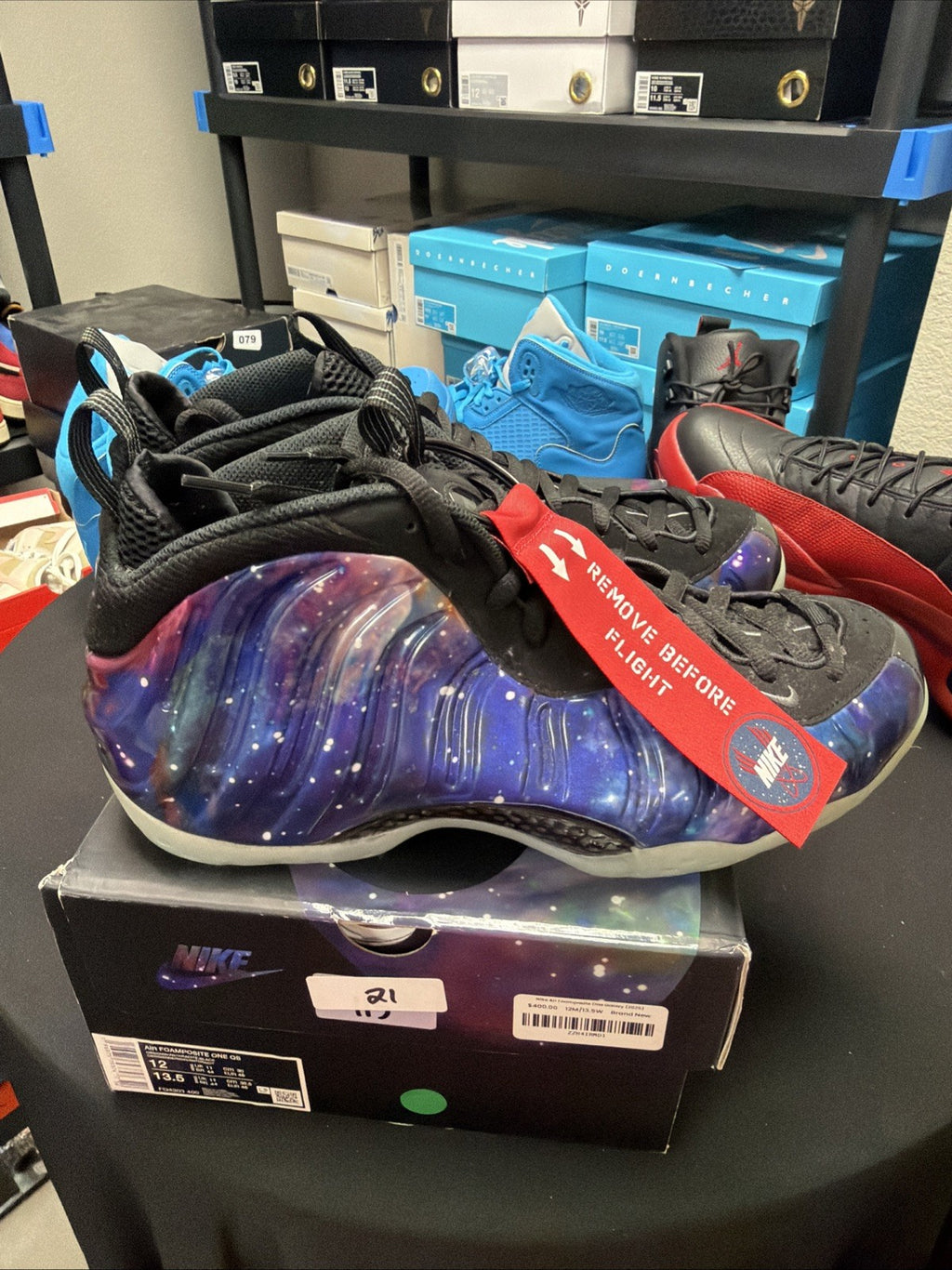 2025 Nike Air Foamposite One QS Galaxy FQ4303-400 sz 12 Snkrs