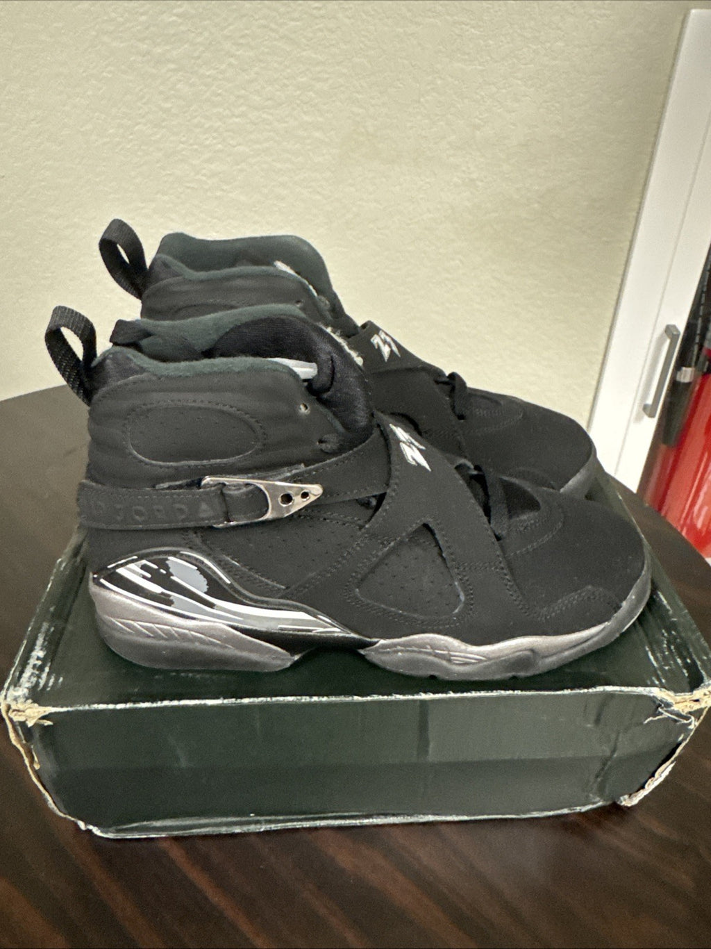 Size 5Y - Nike Air Jordan 8 Retro BG Chrome 2015