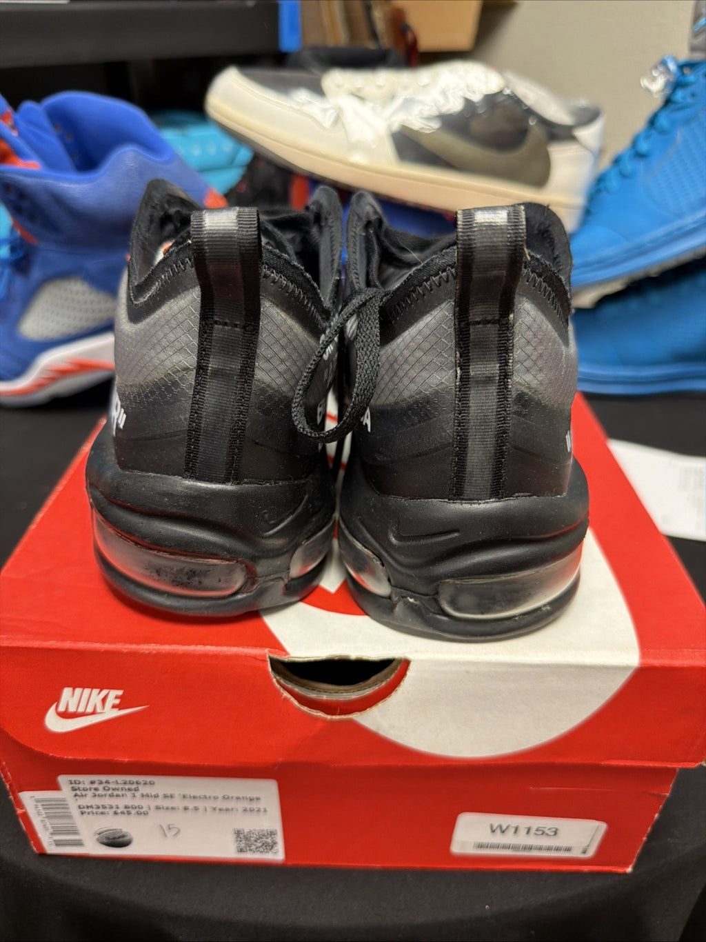 Off-White Nike Air Max 97 Black Mens Size 10 AJ4585-001 Virgil Abloh