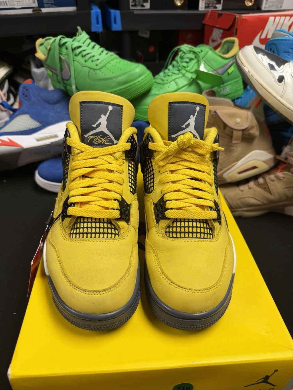 Size 8 - Nike Air Jordan 4 Retro Lightning 2021 Men's Shoes (210)