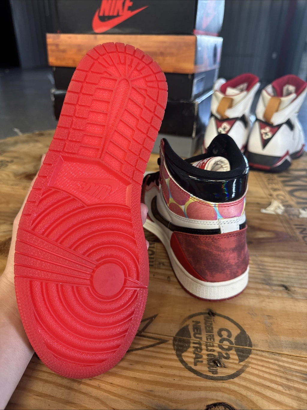Size 7.5 - Jordan 1 Retro OG Spiderverse | Replacement Box - Worn Once