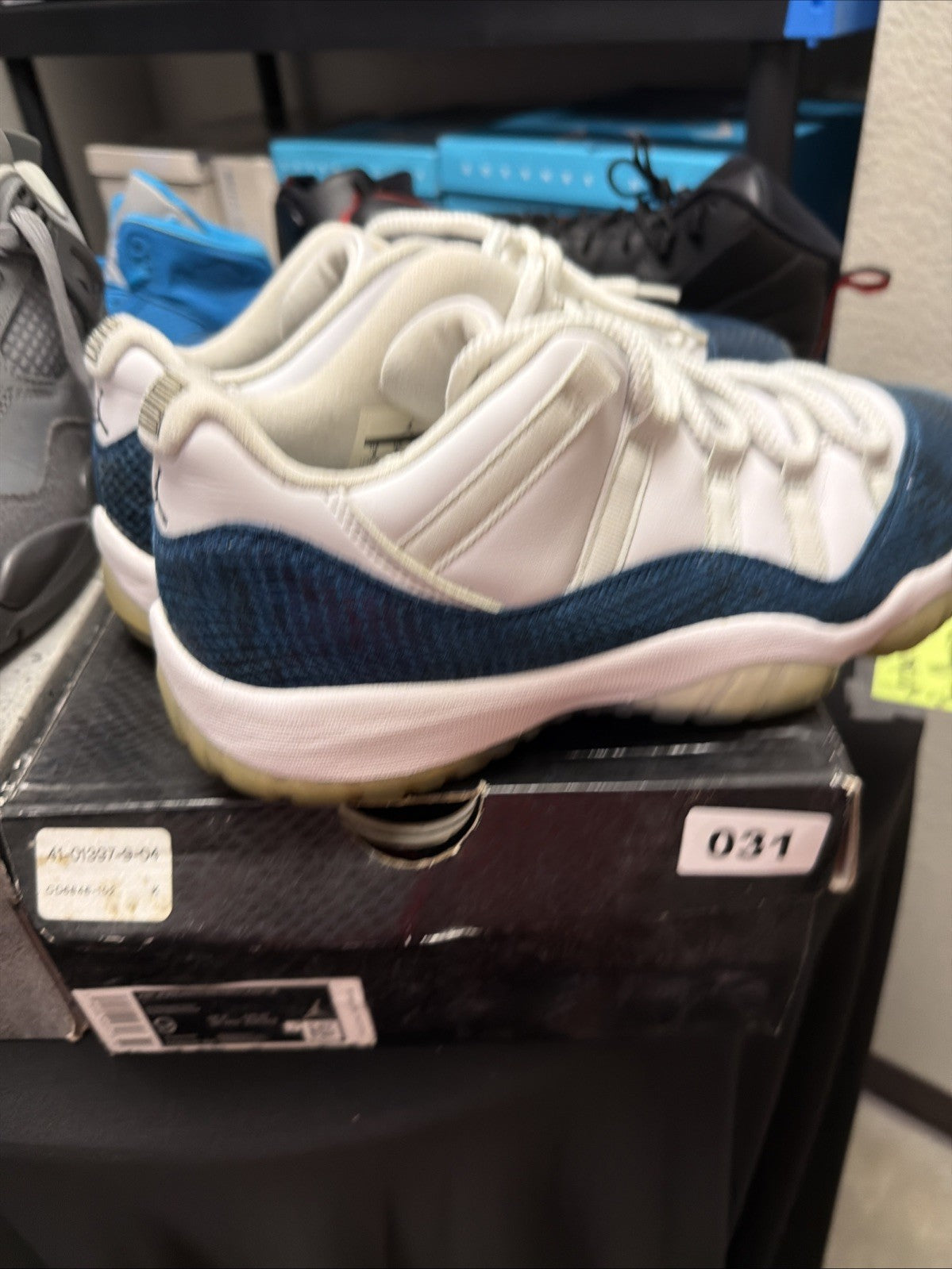 Size 9 - Jordan 11 Navy Snakeskin