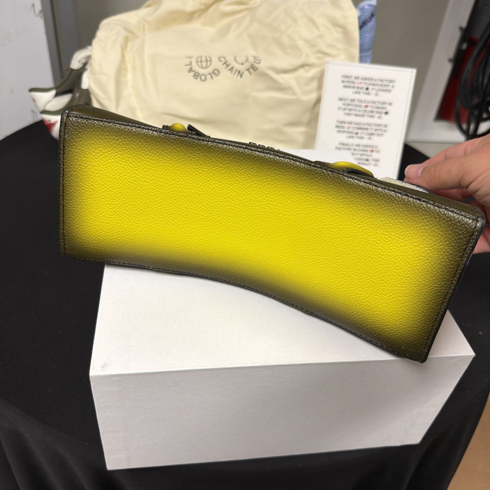 MSCHF GSCT Bag Fade To Yellow (Unreleased) - Global Supply Chain Telephone