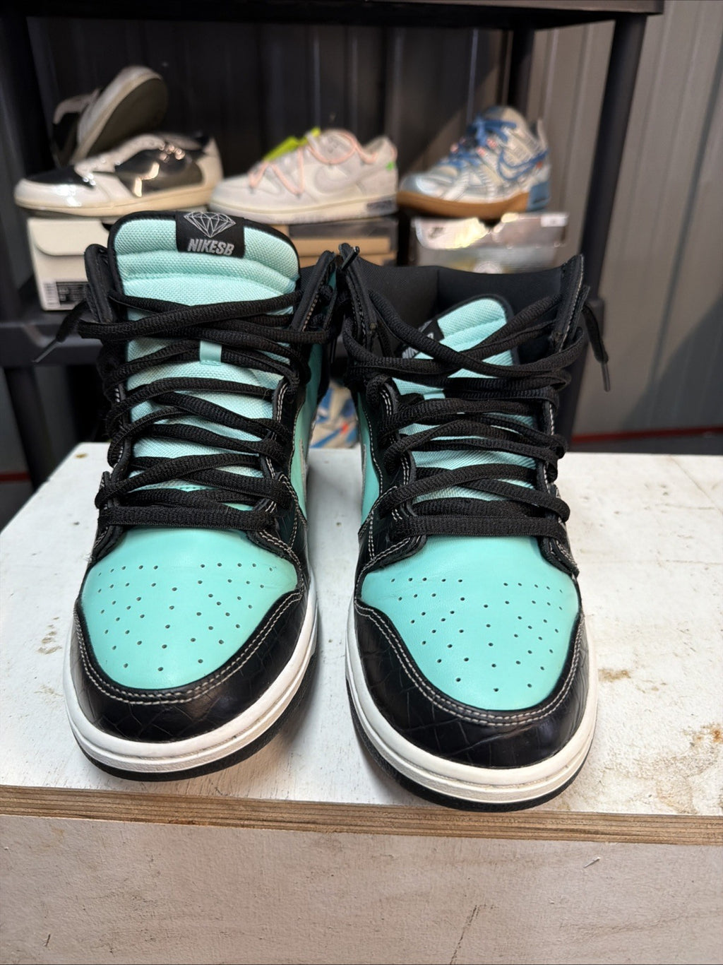 Size 13 - Nike SB Dunk High Premium x Diamond Supply Co. Tiffany 2014