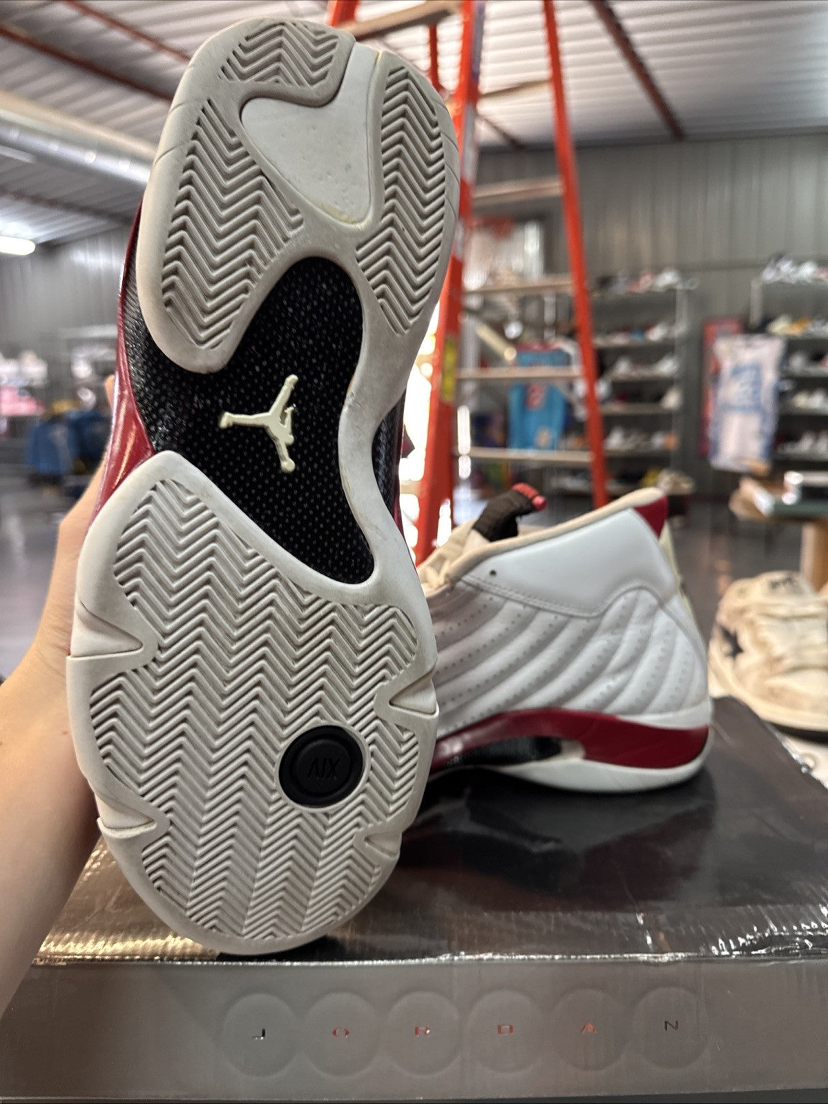 Size 11 - Jordan 14 Retro Candy Cane 2012