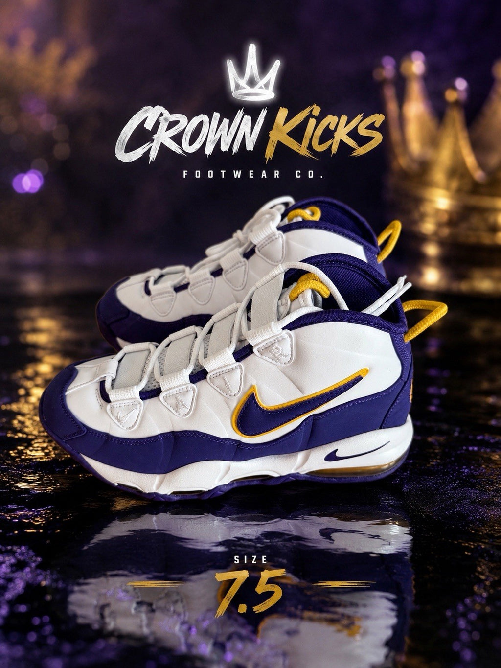Nike Air Max Uptempo LA Lakers Purple Men's Basketball Shoes 311090-103