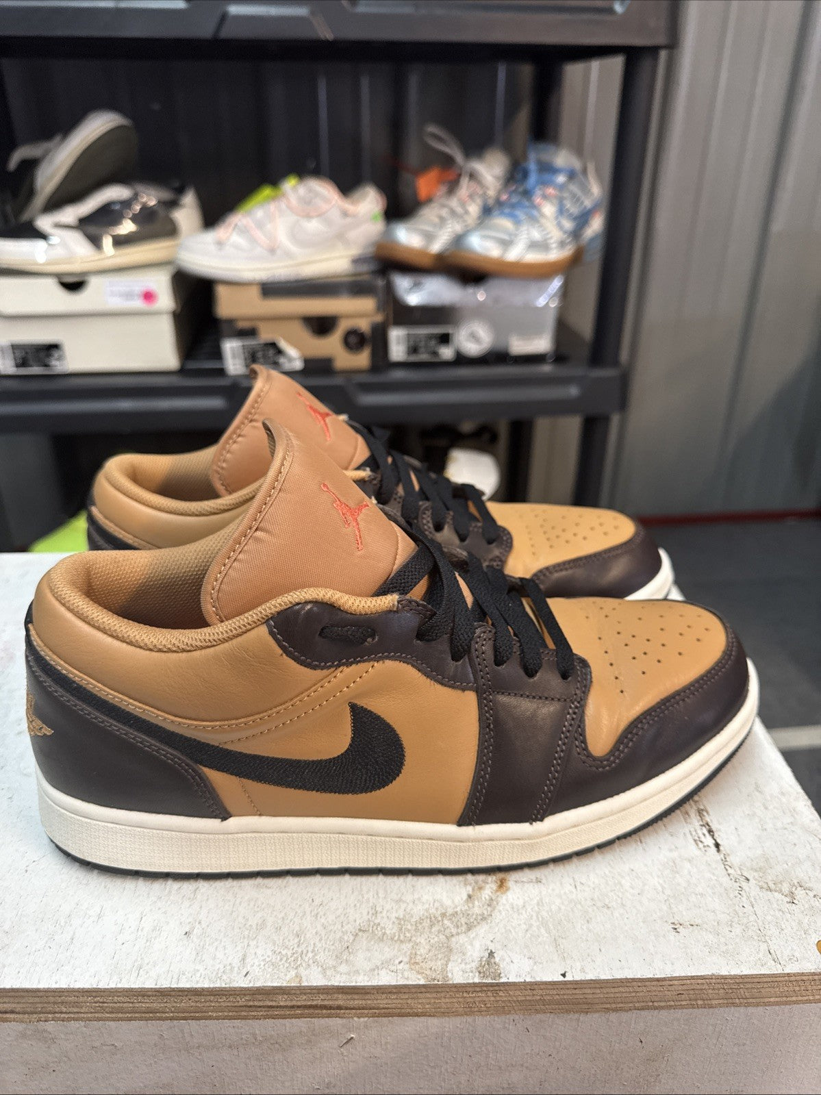 Size 11 - Air Jordan 1 SE Low Flax Baroque Brown | Replacement Box