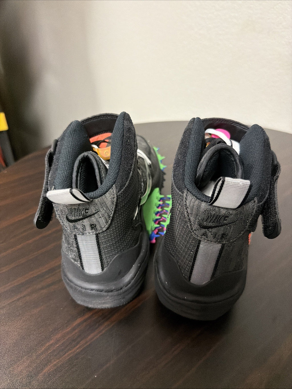 Nike Air Force 1 Mid x OFF WHITE Black Sneakers, Size 13 BNIB DO6290-001
