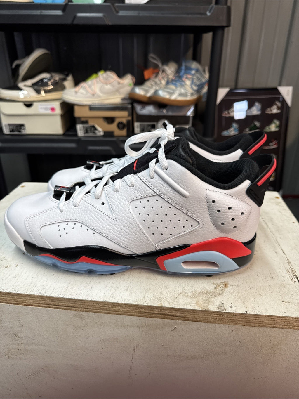 Size 12 - Air Jordan 6 Retro Golf Low White Infrared | Replacement Box