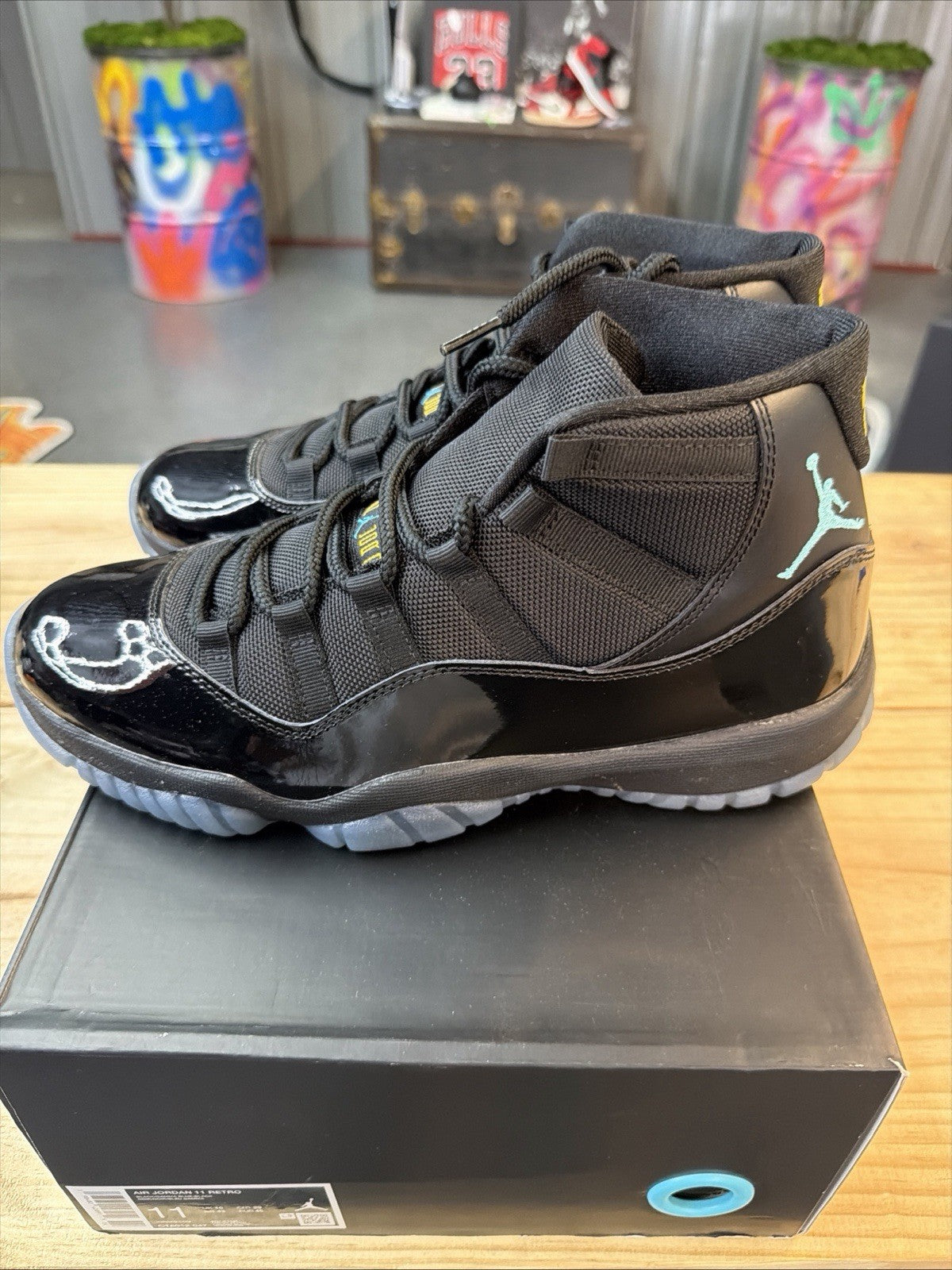 Size 11  AIR JORDAN 11 RETRO GAMMA_BLACK/GAMMA BLUE-BLACK [ CT8012-047 ]