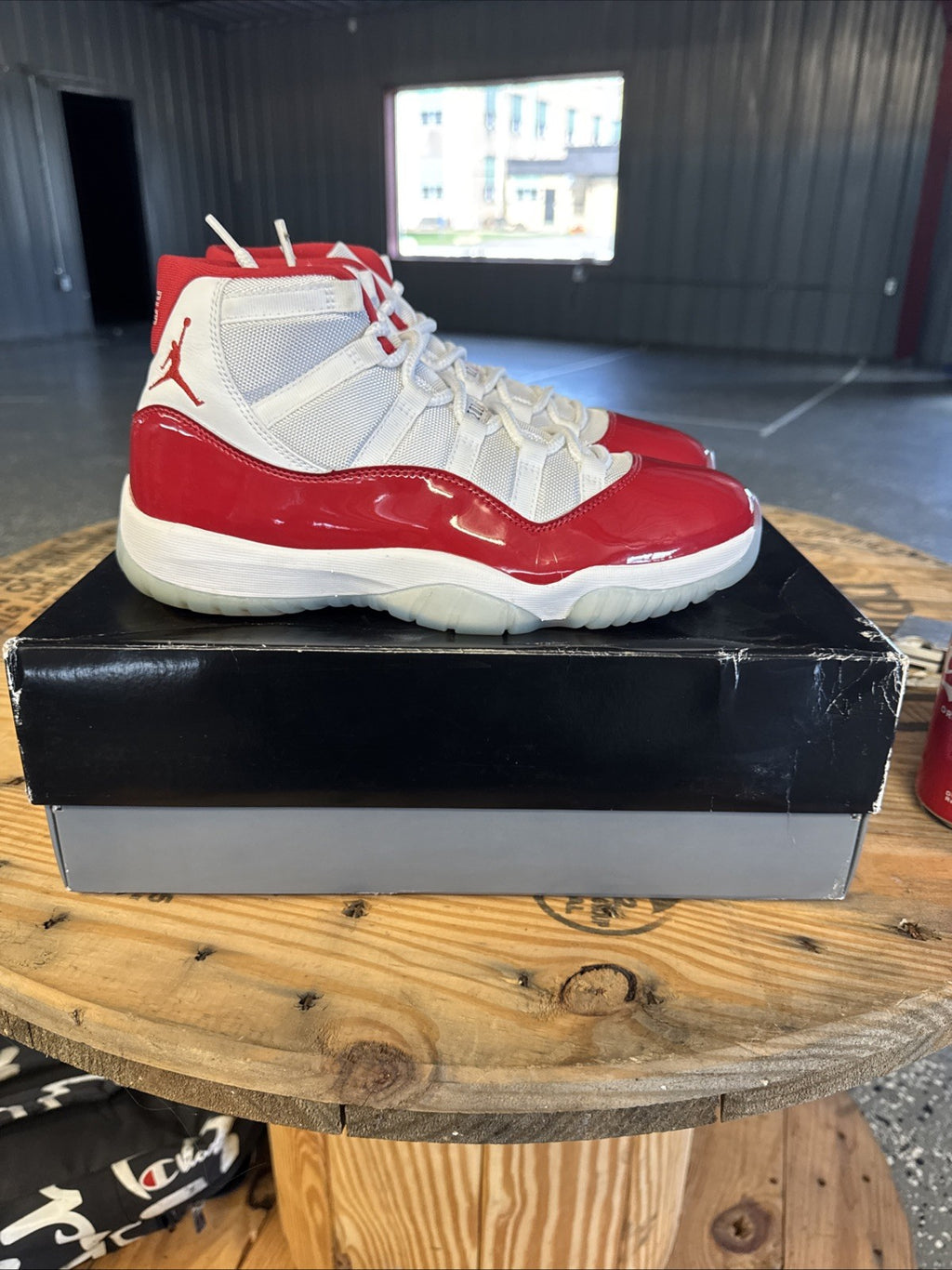 Size 10 - Air Jordan 11 Retro Shoes Cherry Varsity Red |