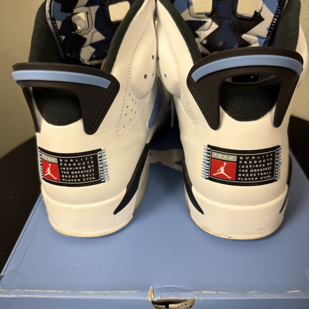Worn Size 13 Men Air Jordan 6 Retro UNC CT8529-410 North Carolina