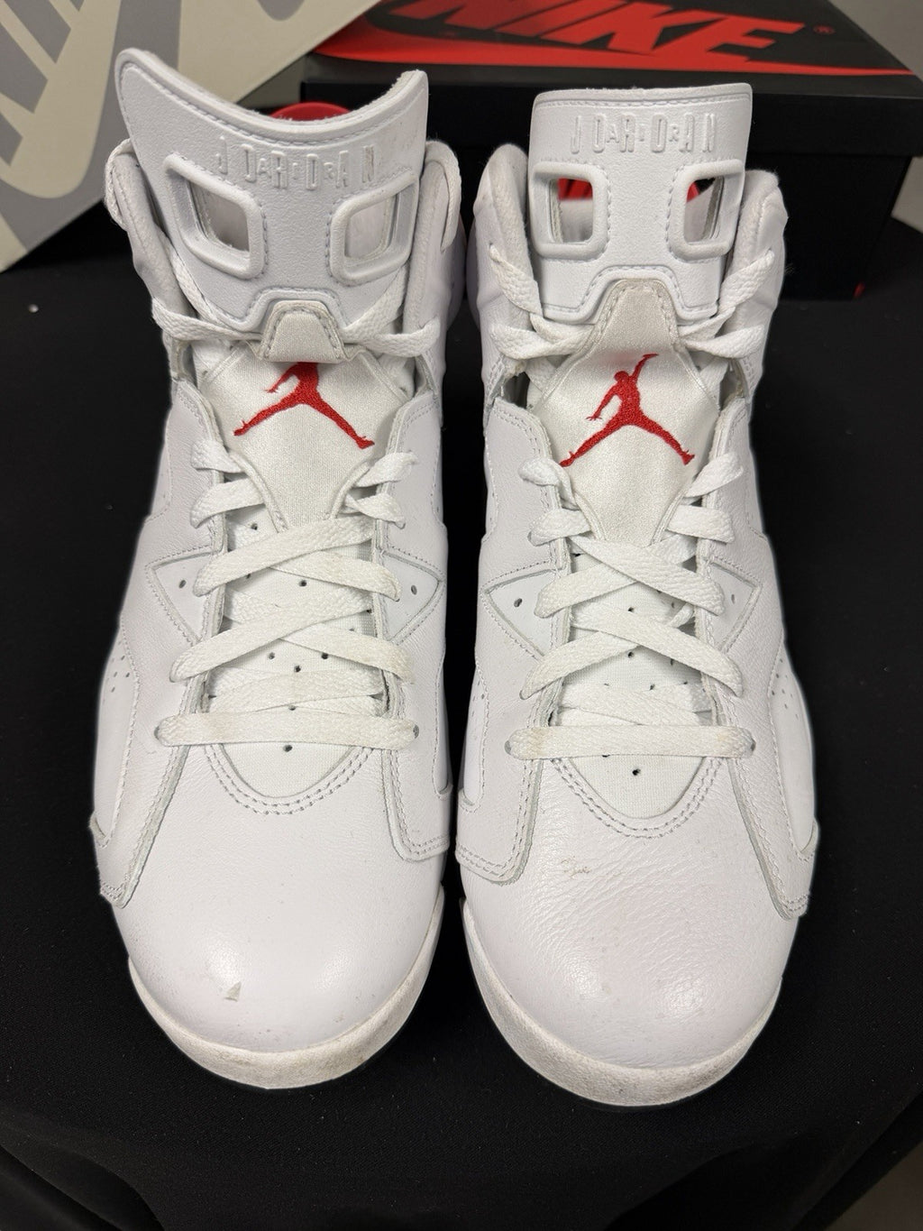 Nike Air Jordan 6 Retro White Red Oreo Mens Size 11 2022 CT8529-162 EUC