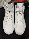 Nike Air Jordan 6 Retro White Red Oreo Mens Size 11 2022 CT8529-162 EUC