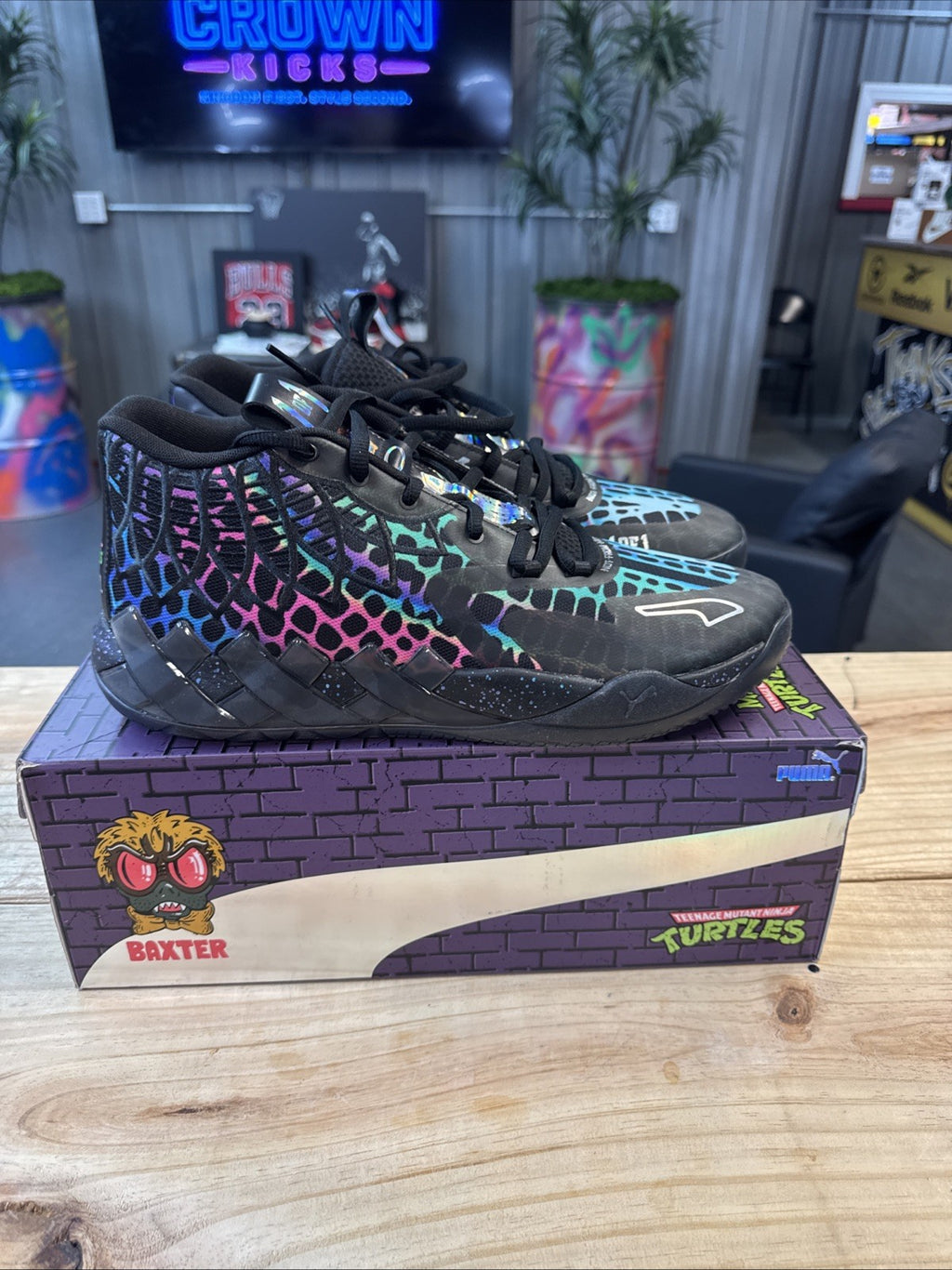 Size 14 - PUMA  X Lamelo Ball Mb.01 TMNT Baxter Stockman | Wore Once