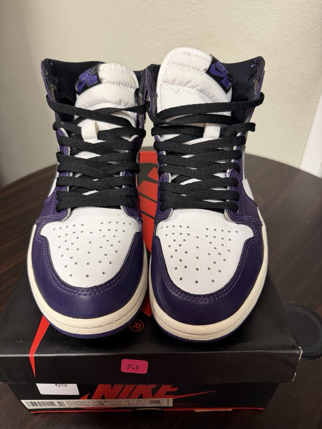 Size 9 - Air Jordan 1 Retro OG High Court Purple