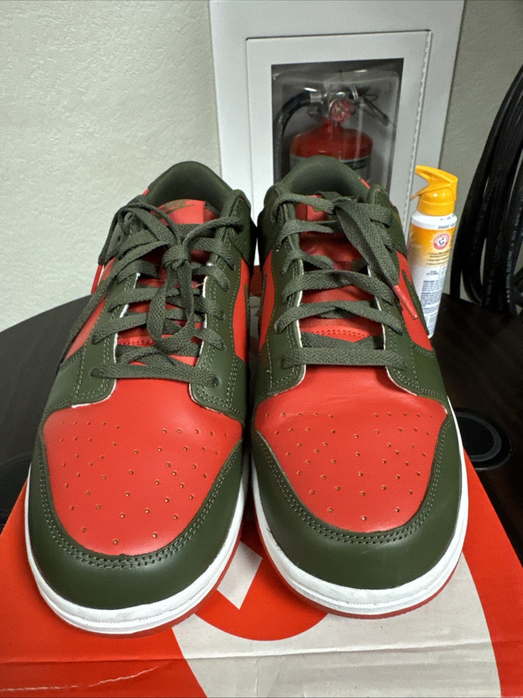 Nike Dunk Low Retro BTTYS Men's Shoes Mystic Red Cargo Khaki DV0833 600