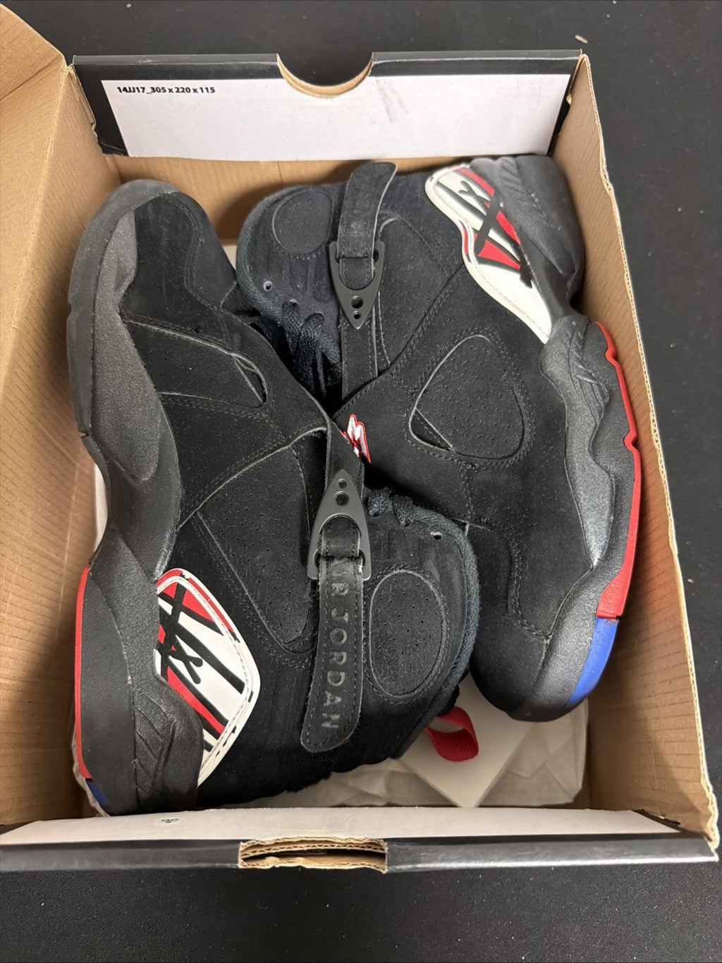 Nike Air Jordan 8 Retro GS Playoff Sneakers 305368-062 Size 6.5Y Or Wmns Size 8