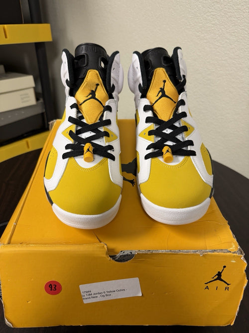 Air Jordan 6 Retro 'Yellow Ochre' Men CT8529-170 New Authentic
