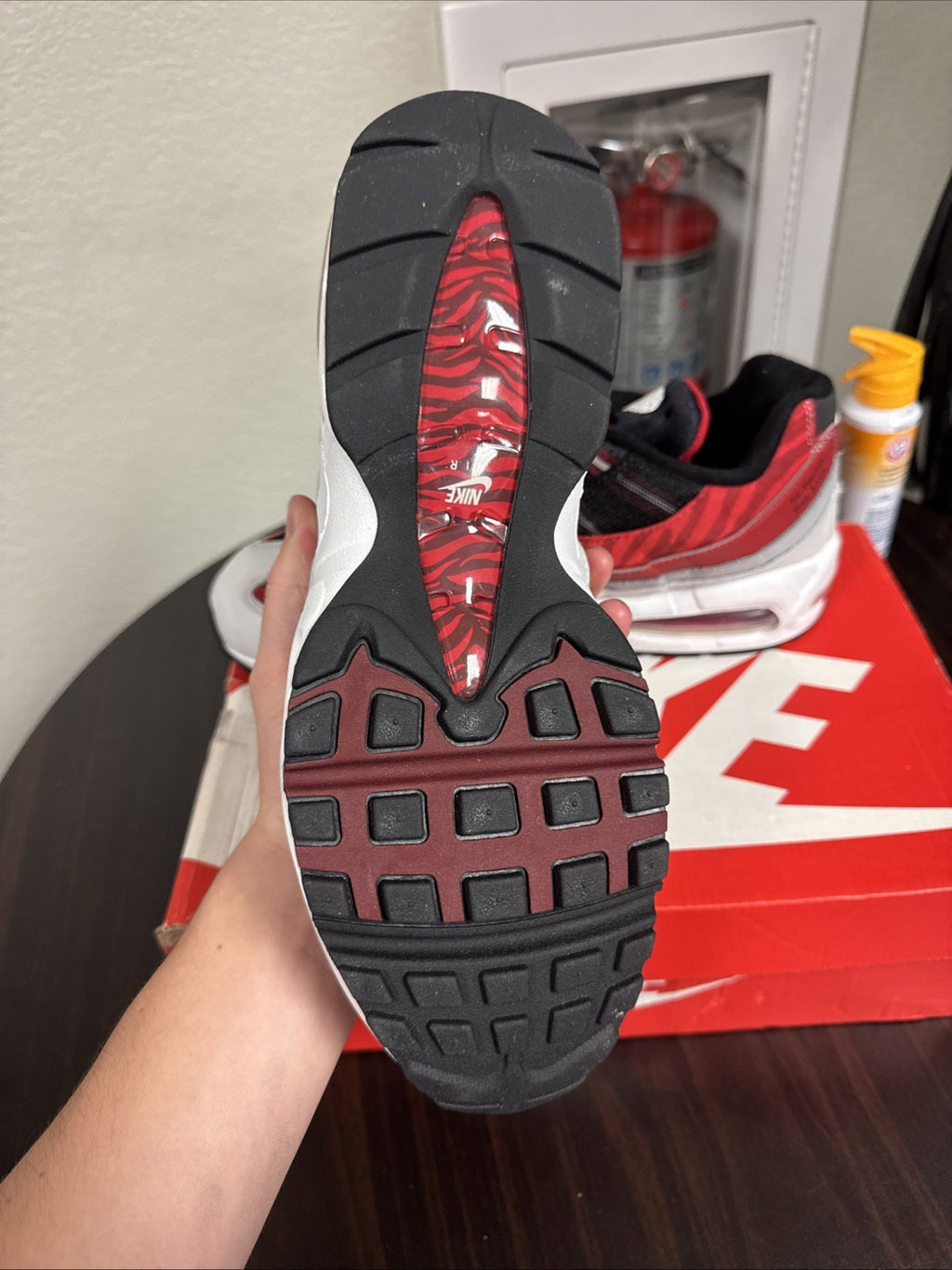 Air Max 95 Morehouse YR Black/White-Dark Team Red Size 11.5 | Brand New, Rep Box