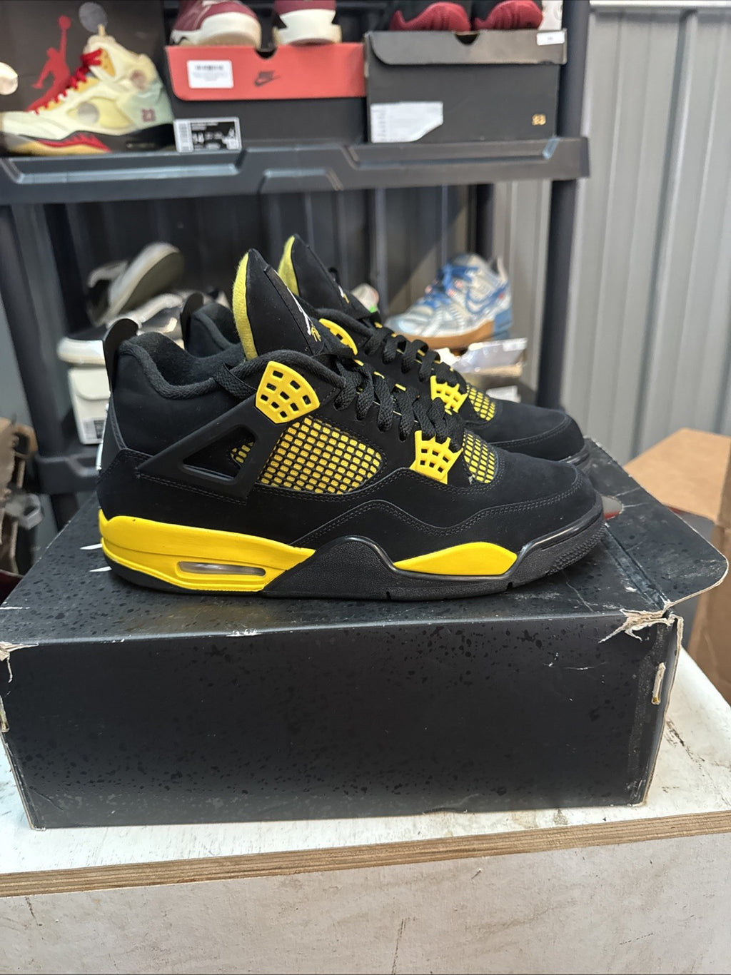 Size 10 - Jordan 4 Retro Mid Thunder | Worn Once