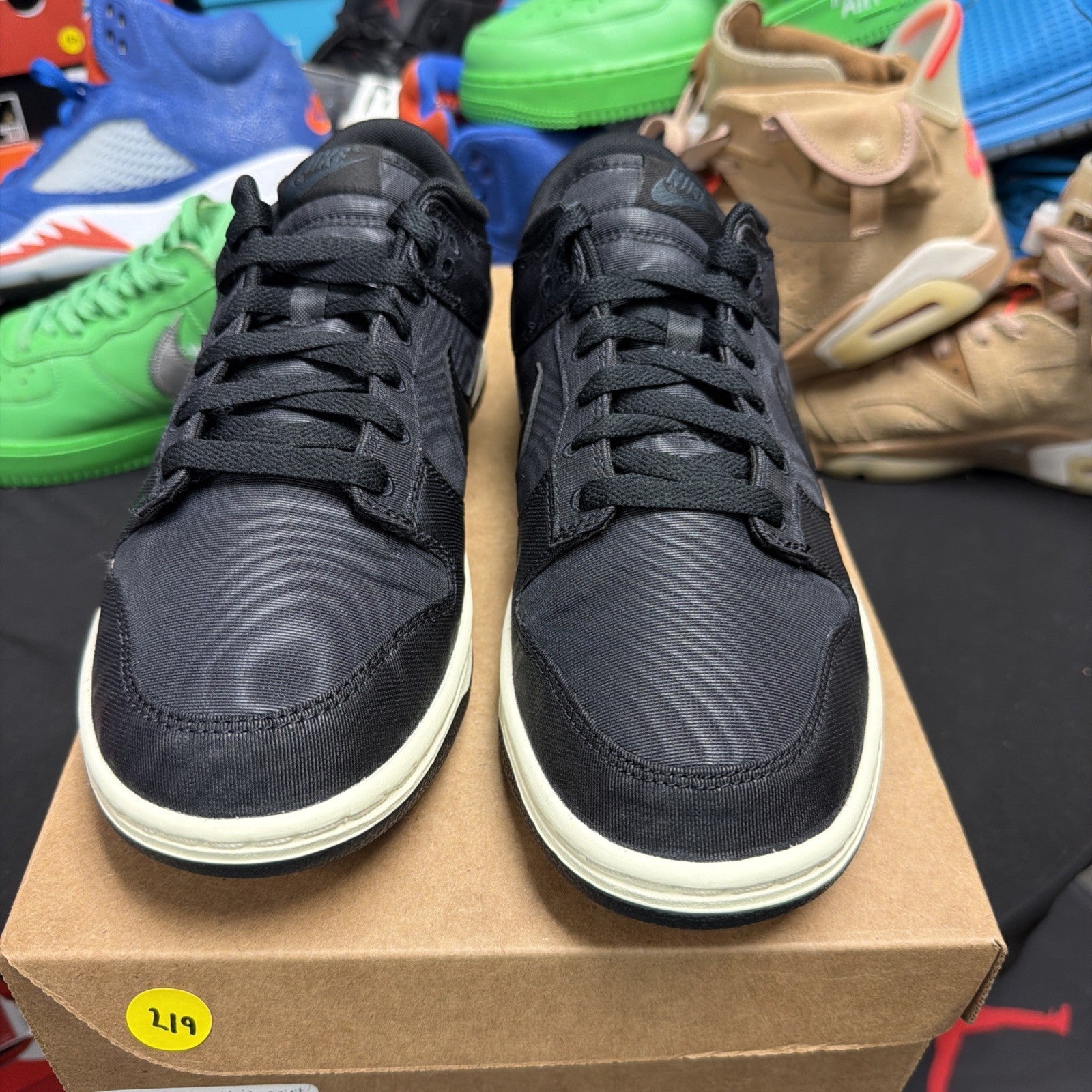 Nike Dunk Low Retro PRM Black Sail Canvas Men’s Size 8.5 DV7211-001 (219)