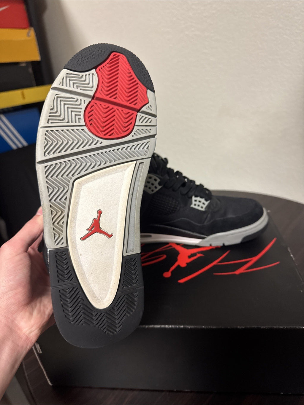 Size 10 - Jordan 4 Retro SE Mid Black Canvas