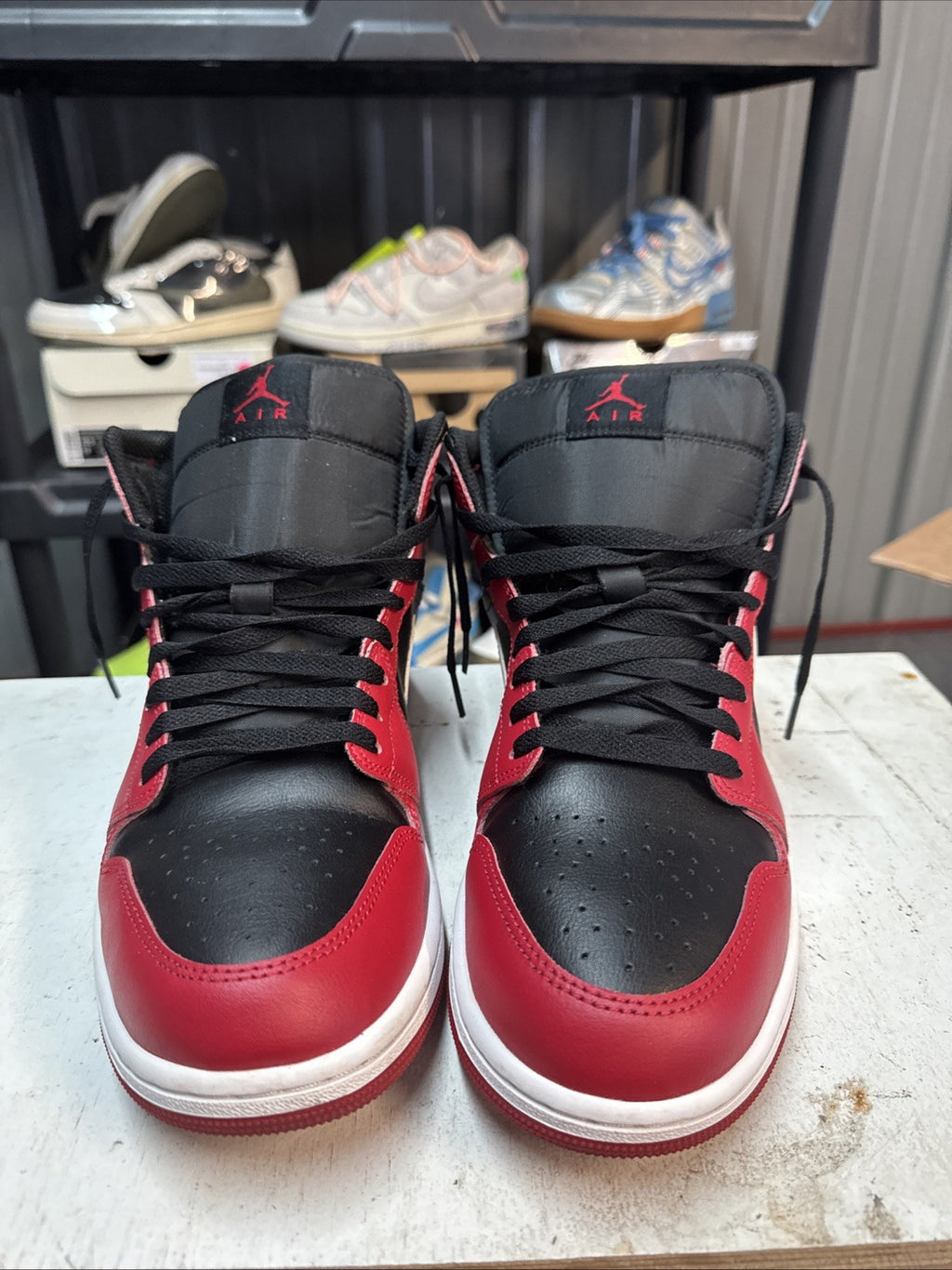 Size 11 - Nike Air Jordan 1 Mid Bred Toe