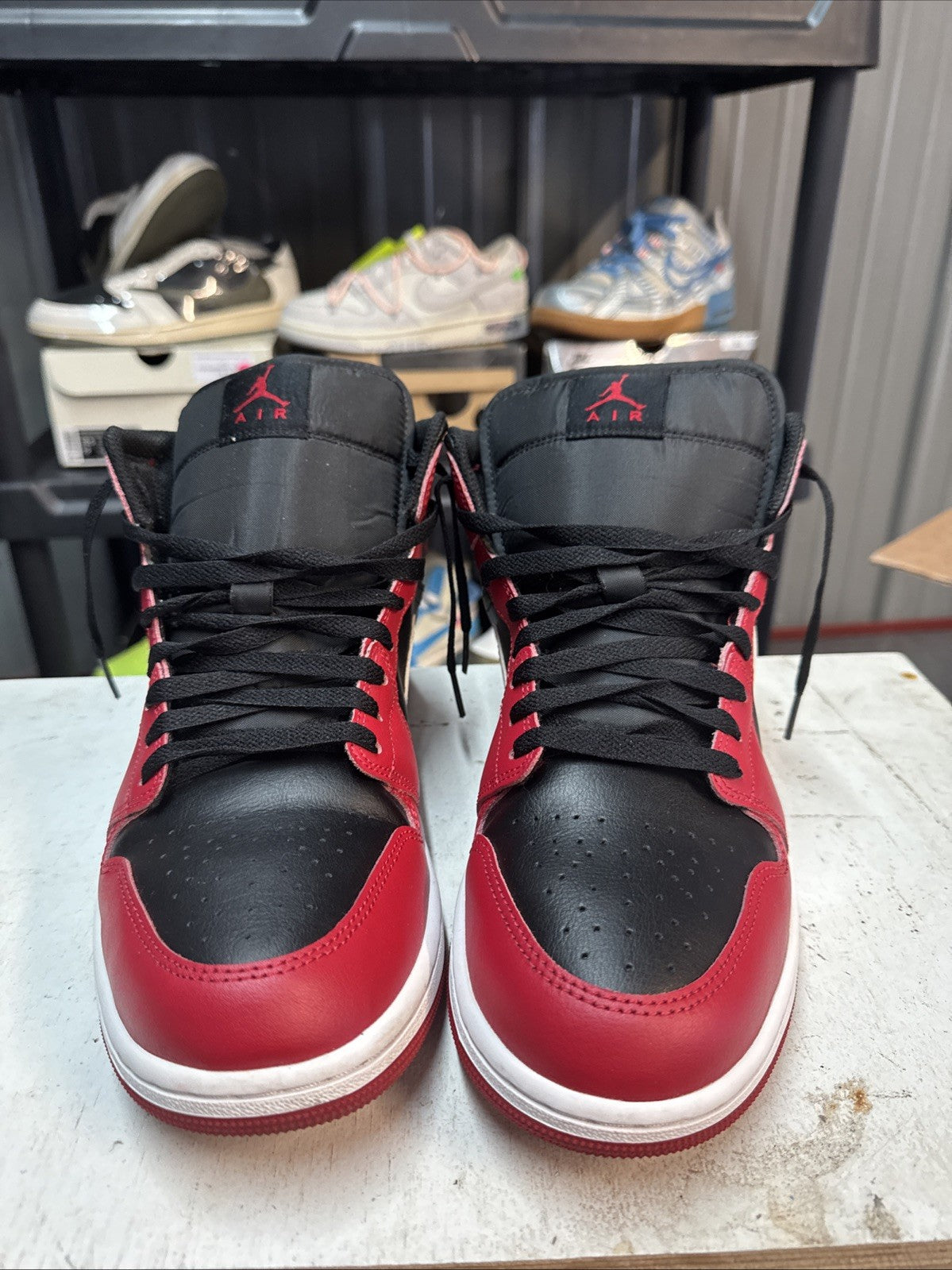 Size 11 - Nike Air Jordan 1 Mid Bred Toe
