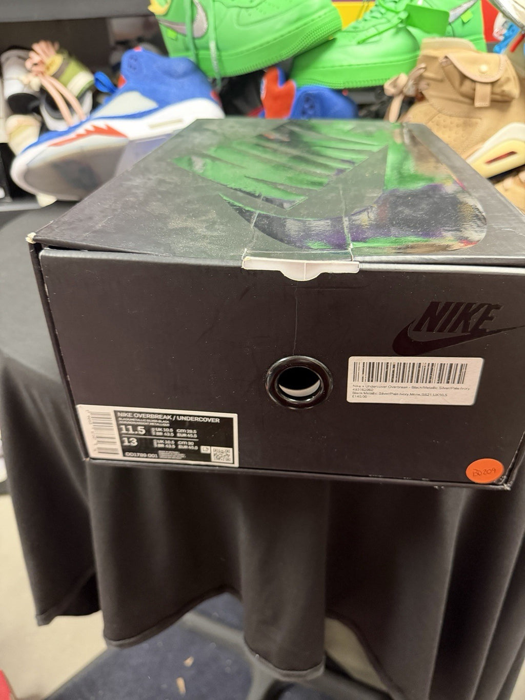 Nike Undercover x Overbreak SP Black Size 11.5 (353)