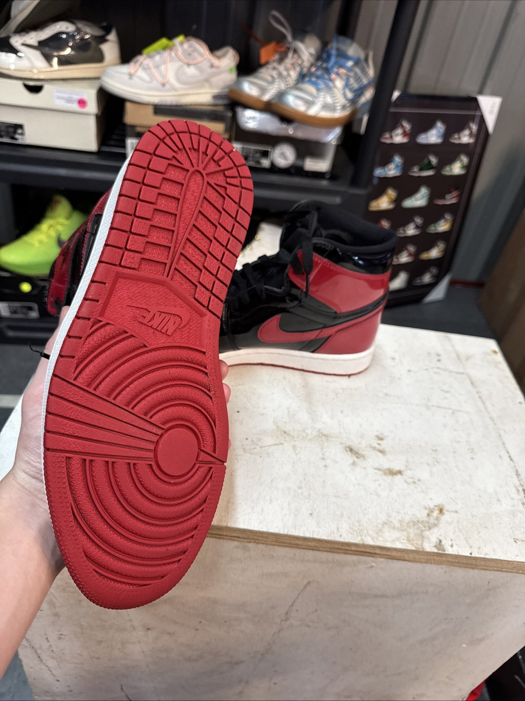 Size 11 - Jordan 1 Retro OG High Patent Bred | Replacement Box