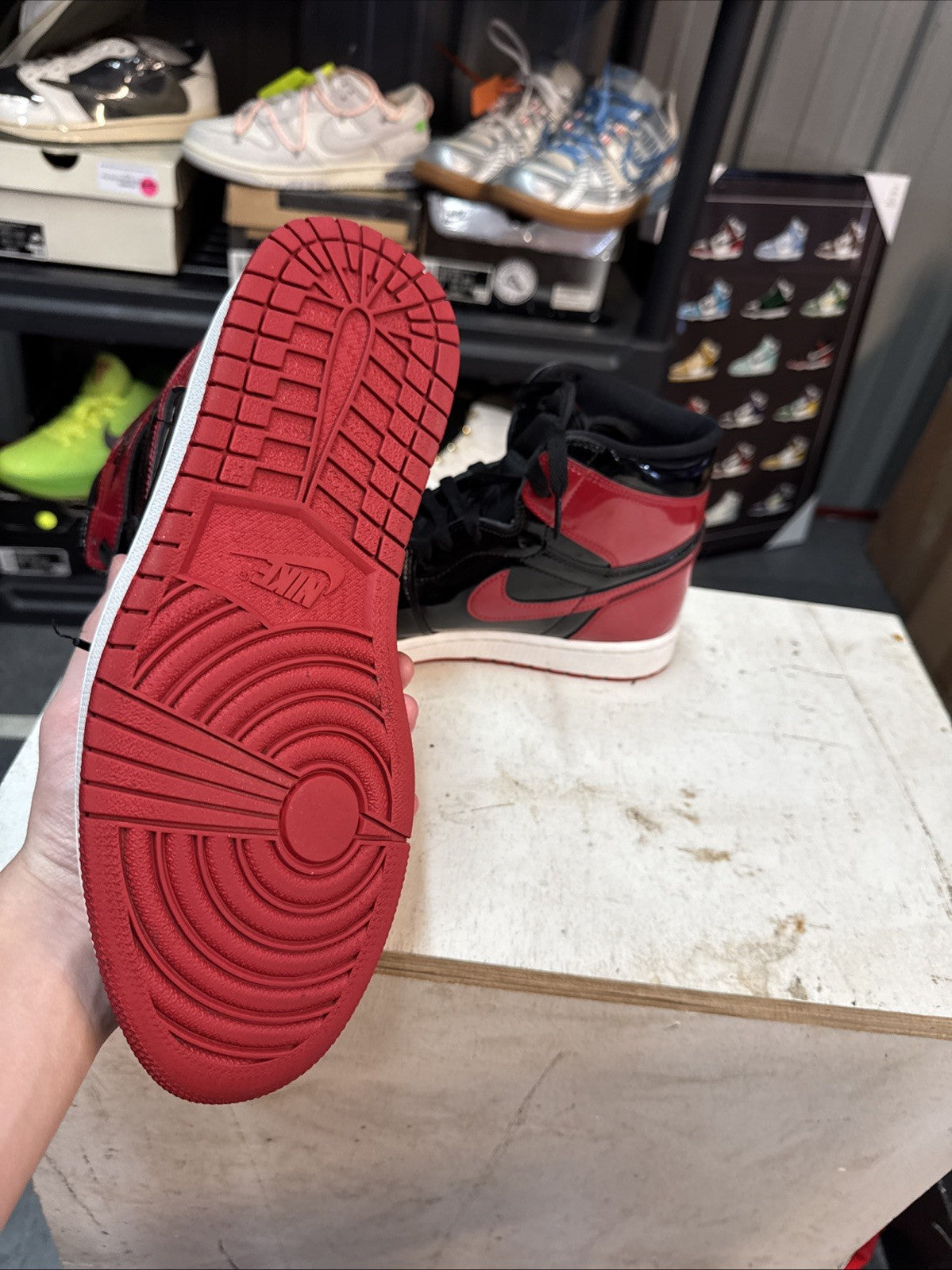 Size 11 - Jordan 1 Retro OG High Patent Bred | Replacement Box