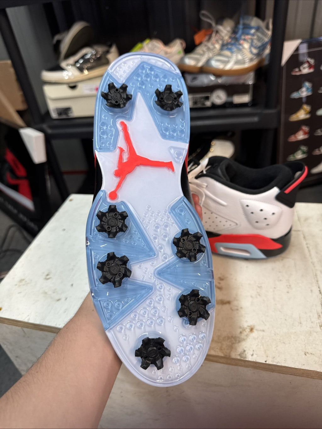 Size 12 - Air Jordan 6 Retro Golf Low White Infrared | Replacement Box