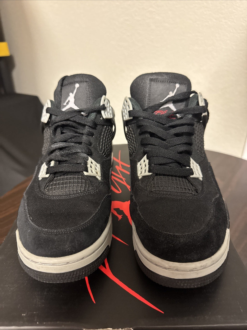 Size 10 - Jordan 4 Retro SE Mid Black Canvas