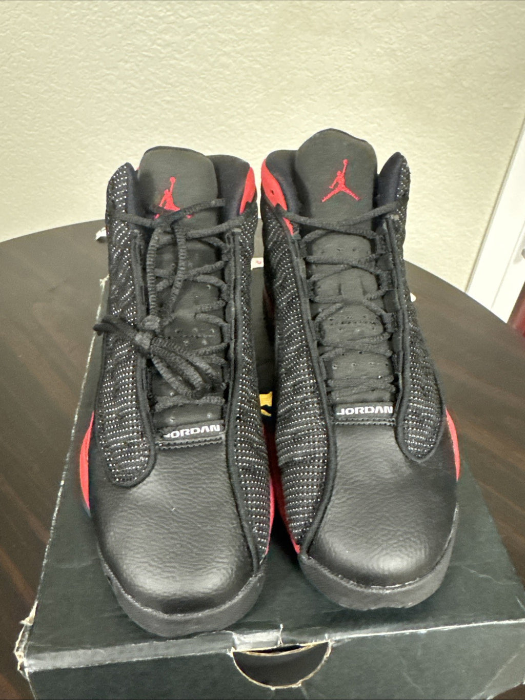 NIKE Air Jordan 13 Retro GS 'Bred' 2017 BLACK/ TRUE RED 414574-004 Youth 5y