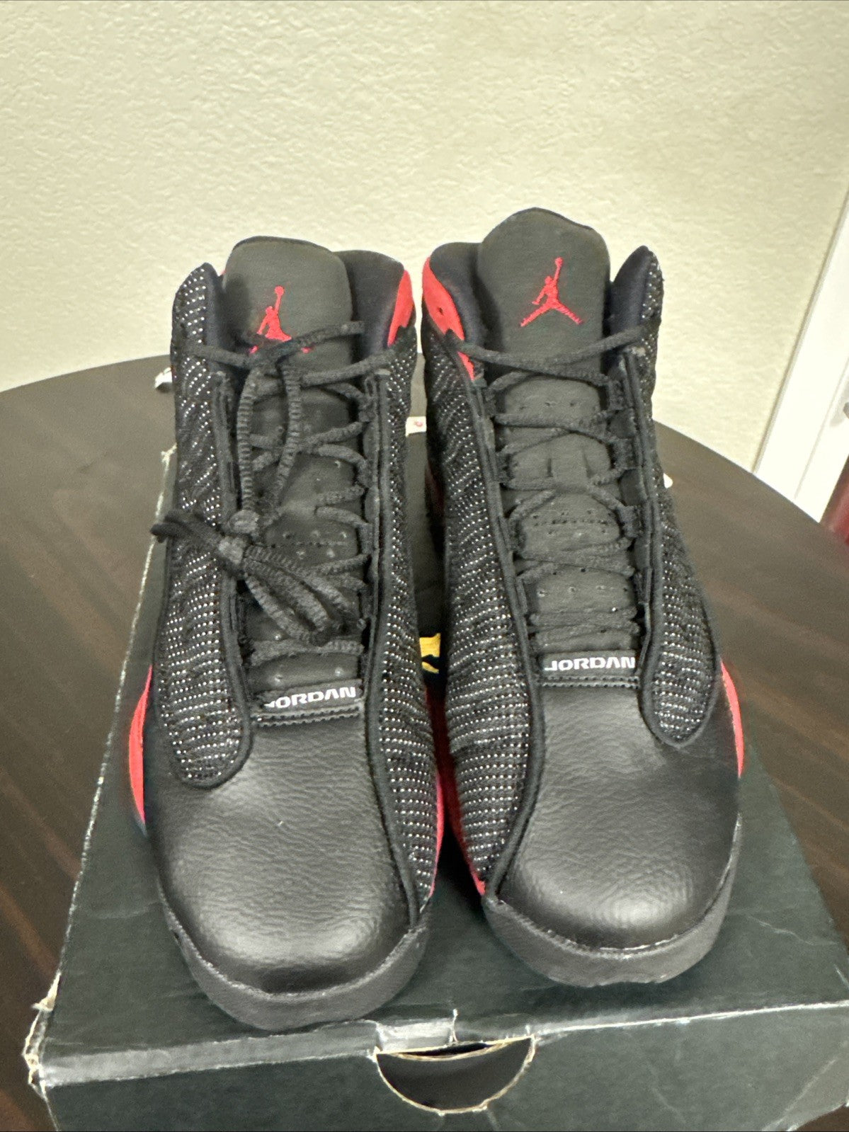 NIKE Air Jordan 13 Retro GS 'Bred' 2017 BLACK/ TRUE RED 414574-004 Youth 5y