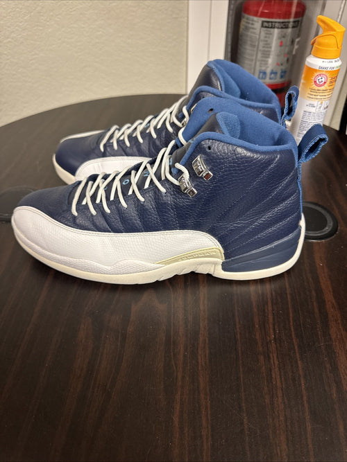 Air Jordan 12 Retro 2012 Obsidian White Navy Blue Indigo University - Size 11.5